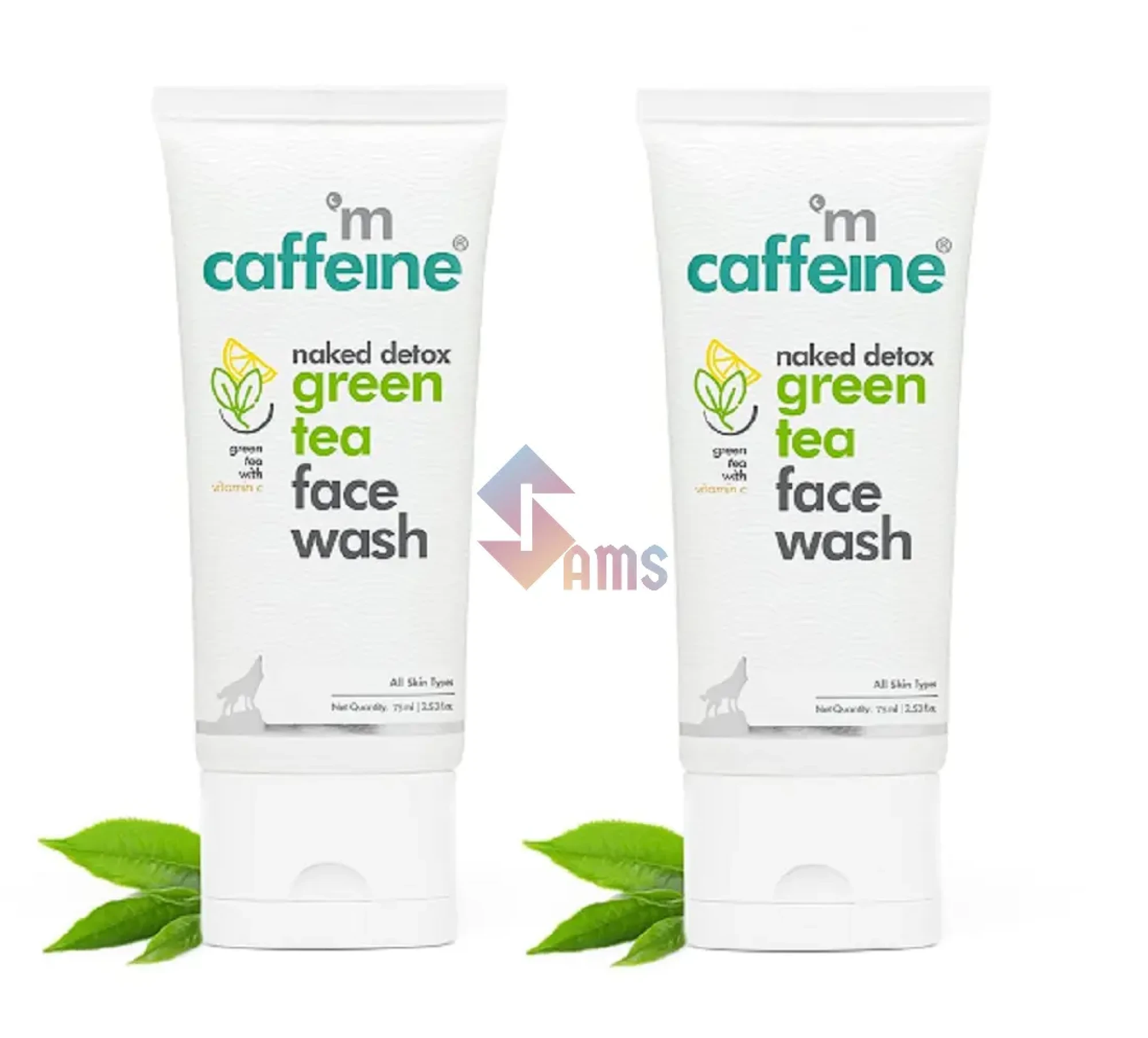 MCaffeine green tea face wash6.webp